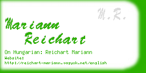 mariann reichart business card